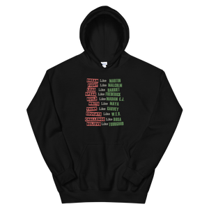 Fight Like Melanin Icons Hoodie