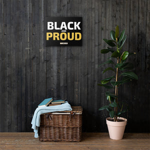 Black and Proud Canvas Print