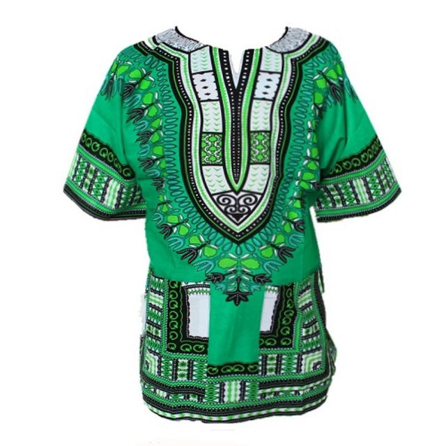 Traditional African Dashiki - Green