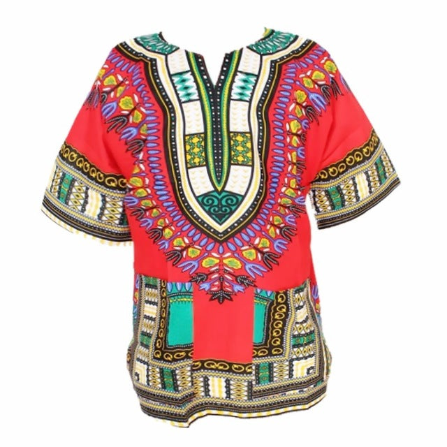 Traditional African Dashiki - Red