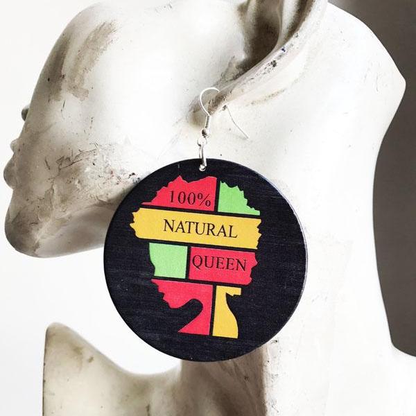 100% Natural Queen Earrings