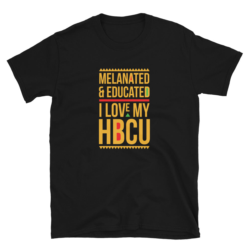 Melanated & Educated - I Love My HBCU T-Shirt